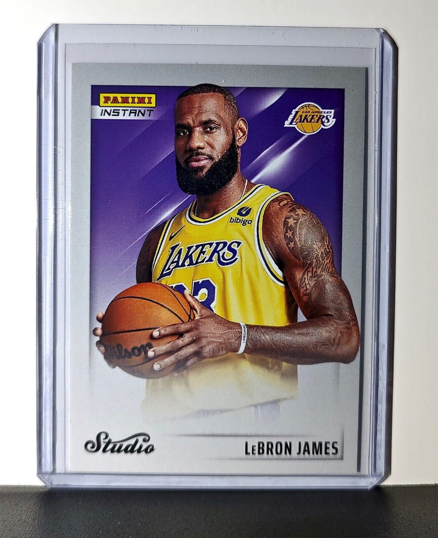 LeBron James 2024-25 Panini NBA Studio #3 Card Los Angeles Lakers