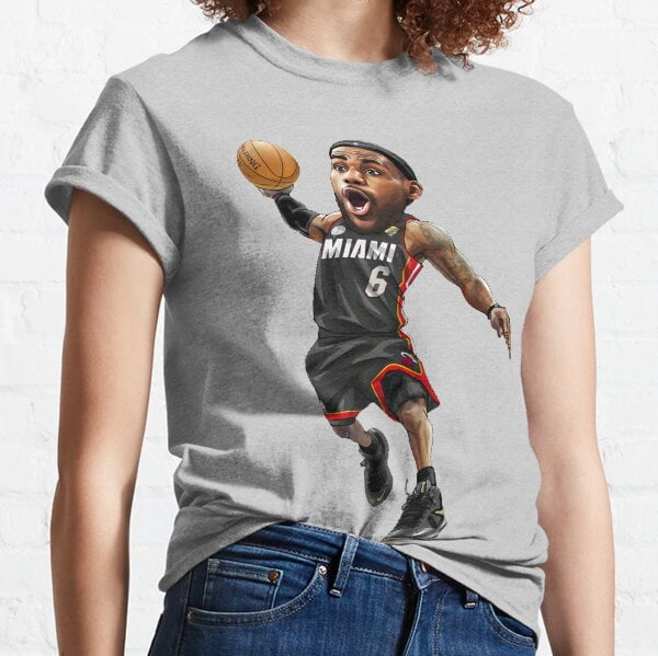 LeBron James 6 Art Chibi Classic T-Shirt - Walmart.com