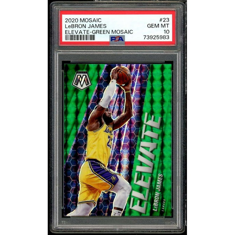 その他 PSA 10  Lebron  james LeBron James Card 2020-21 Mosaic Elevate Green Mosaic #23 PSA 10