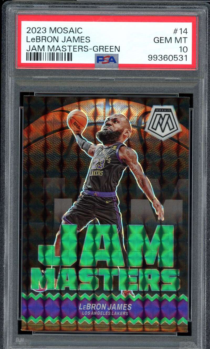 Lebron James Mosaic Jam Master PSA 10