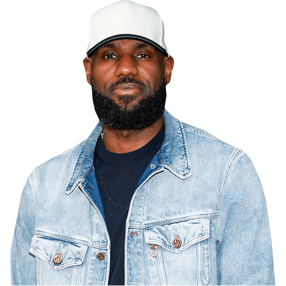 LeBron James Pappaufsteller Lebensgroß - Denim Jacket Edition