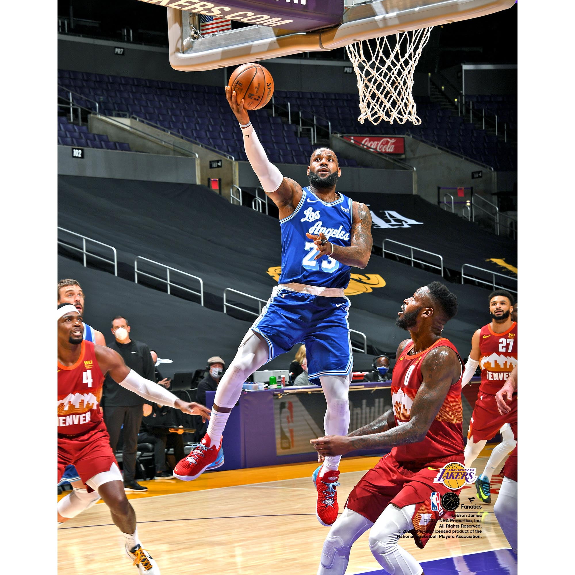 LeBron James Los Angeles Lakers Unsigned 16" x 20" 3rd on NBA's All