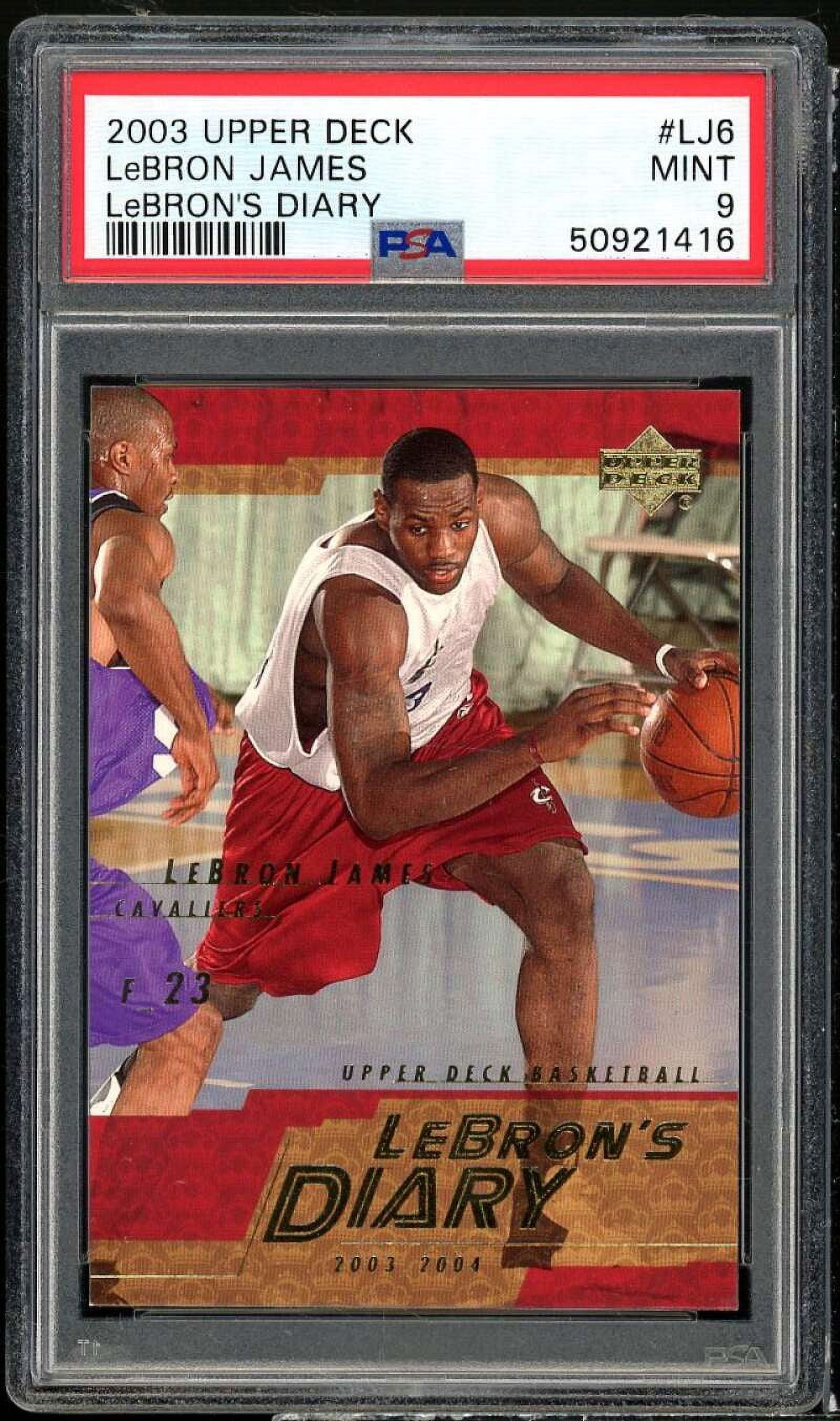 Lebron James 2003-4 UD City Heights grade 9.5 Gem Mint Beckett 