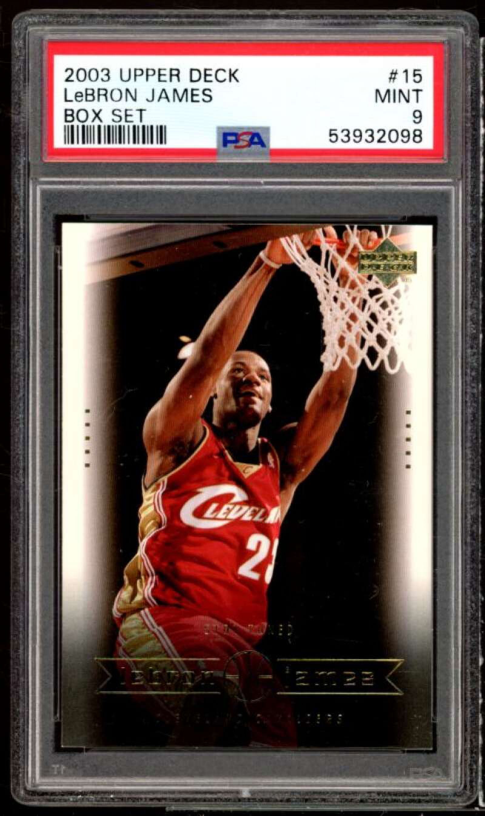 その他 2003 UD Lebron james RC PSA 9 2003 Upper Deck UD Lebron James Redemption Special PSA 9