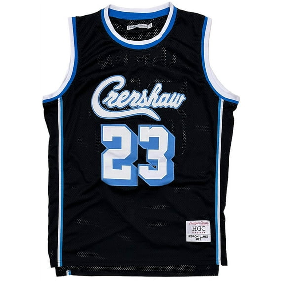 LeBron James X Nipsey Hustle Crenshaw Men's Headgear Classics Baseball Jersey (XX-Large, Black)