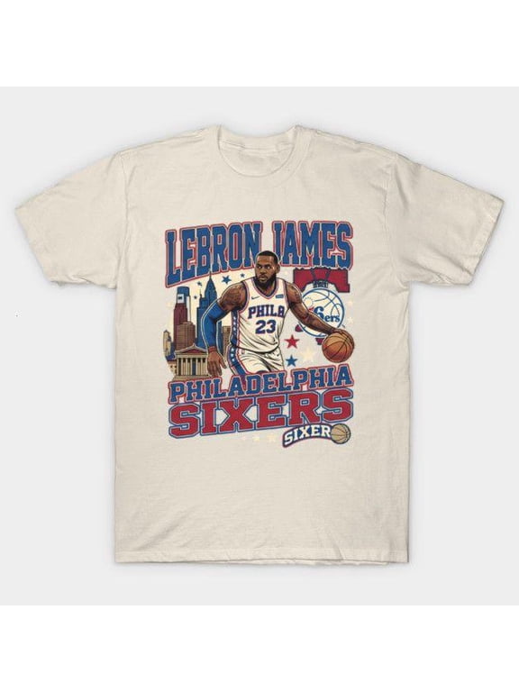 LeBron Sixer T-Shirt, Vintage Philly Basketball Fan Graphic Tee
