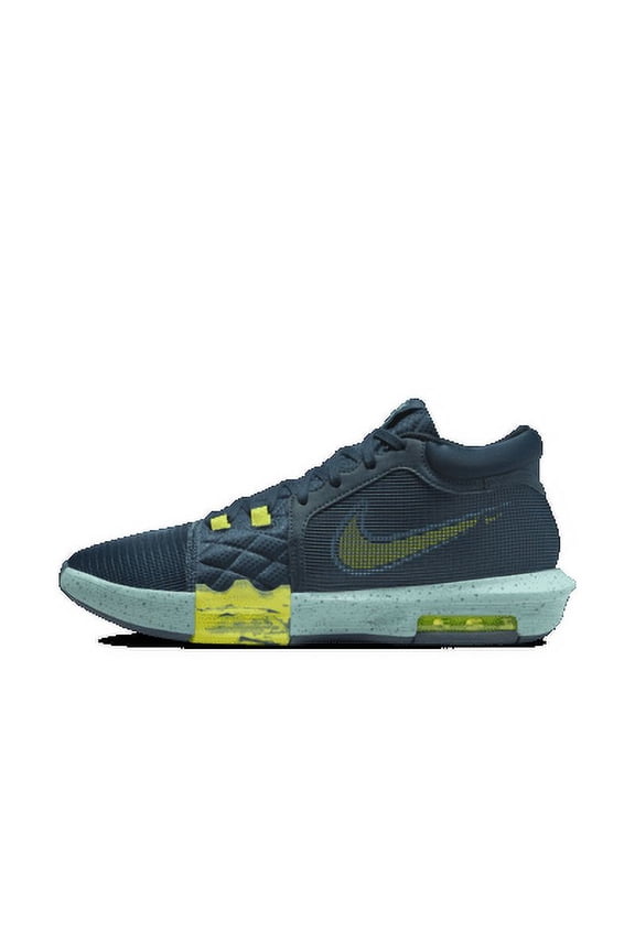 LeBron Witness 8 Basketball Shoes Color: Armory Navy/Green Frost/Bicoastal/Cyber Size: M 11 / W 12.5