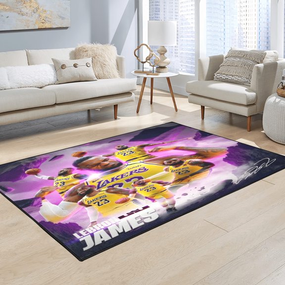 LeBron and James Custom Indoor Floor Mat.120x160cm(4'x5.2')