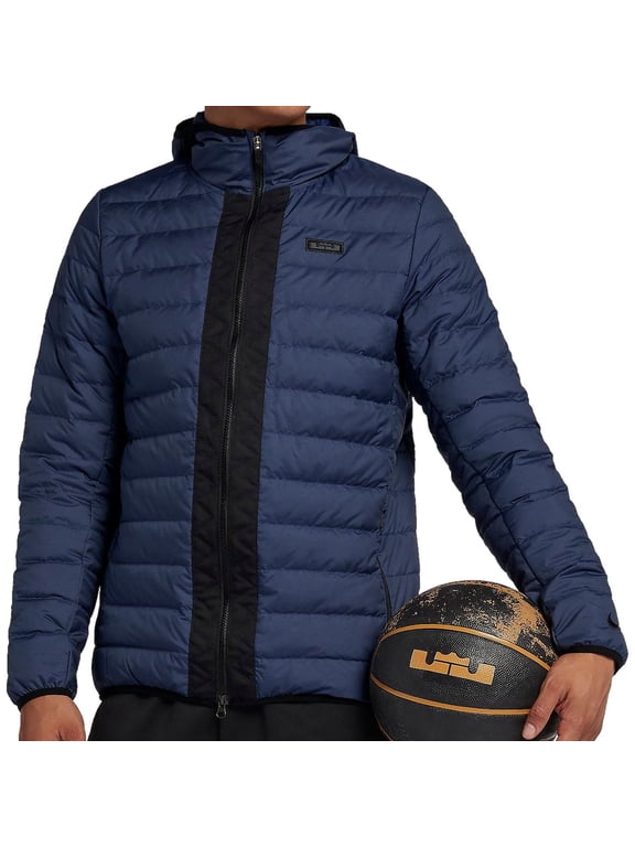 LeBron by Nike Mens Down Insulated Puffy Jacket (XLarge, Royal)