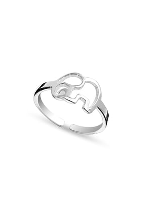 925 Sterling Silver Open Elephant Animal Lucky Adjustable Toe Rings for Women