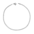 thumbnail image 1 of LeCalla 925 Sterling Silver Bismark Chain Anklets for Female, Basic Chain Link Anklets Beach Anklets, Summer Jewelry Gifts, 10" Inch, 1 of 6