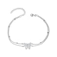 thumbnail image 1 of LeCalla 925 Sterling Silver Cable Chain Anklets With Butterfly Charm Light-Weight Jewelry Gifts for Women and Teen 10" Inch, 1 of 6