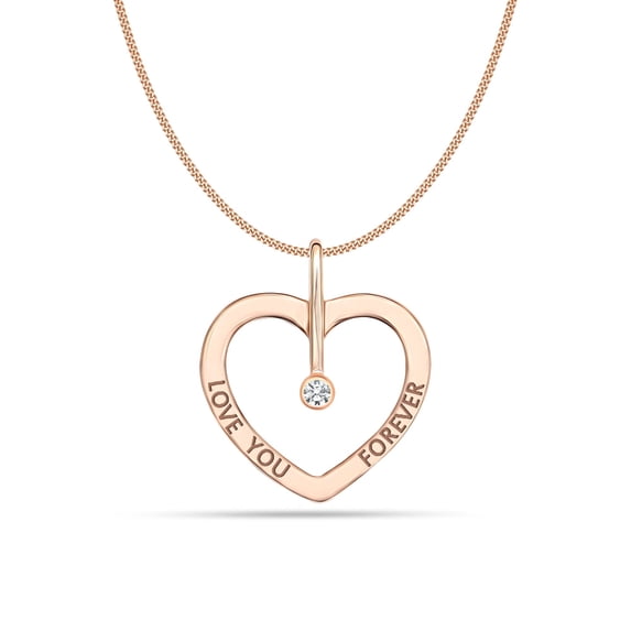 LeCalla 925 Sterling Silver Gold Plated Inspiration Engraved Pendant Necklace with Cable Chain for Women Teens 18"Inch