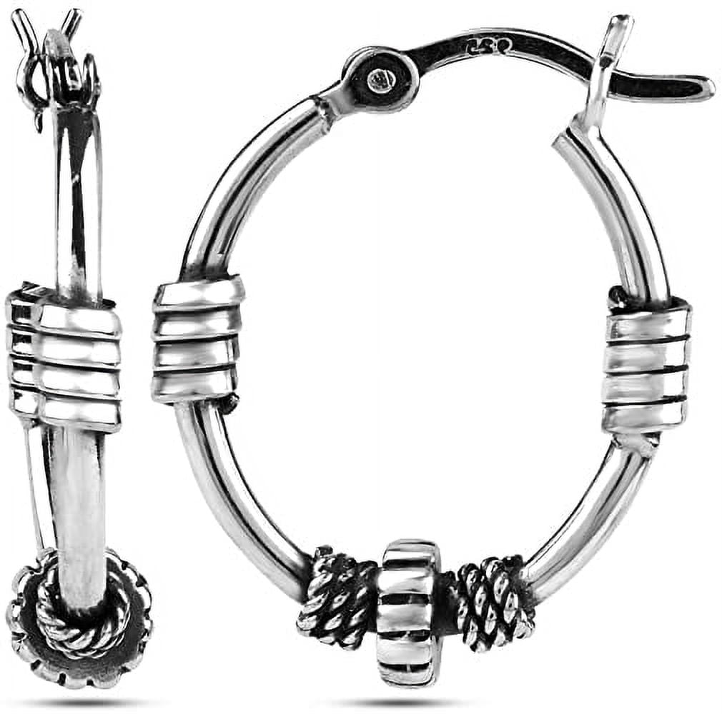 LeCalla Orecchini Laccetto Cuore In Argento Sterling 925 - Leggeri E Anti-appannamento - Regalo In Scatola