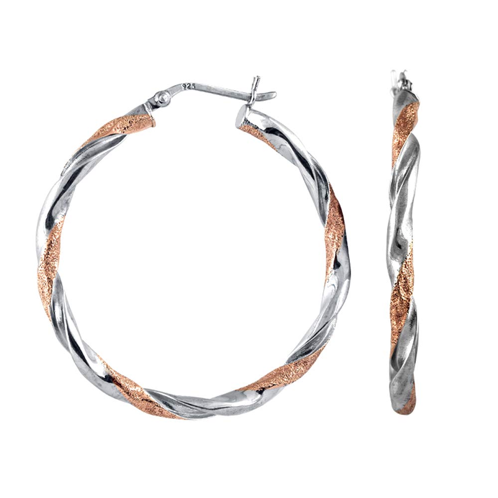 SilverTone 3Pair Hoop Earring Set