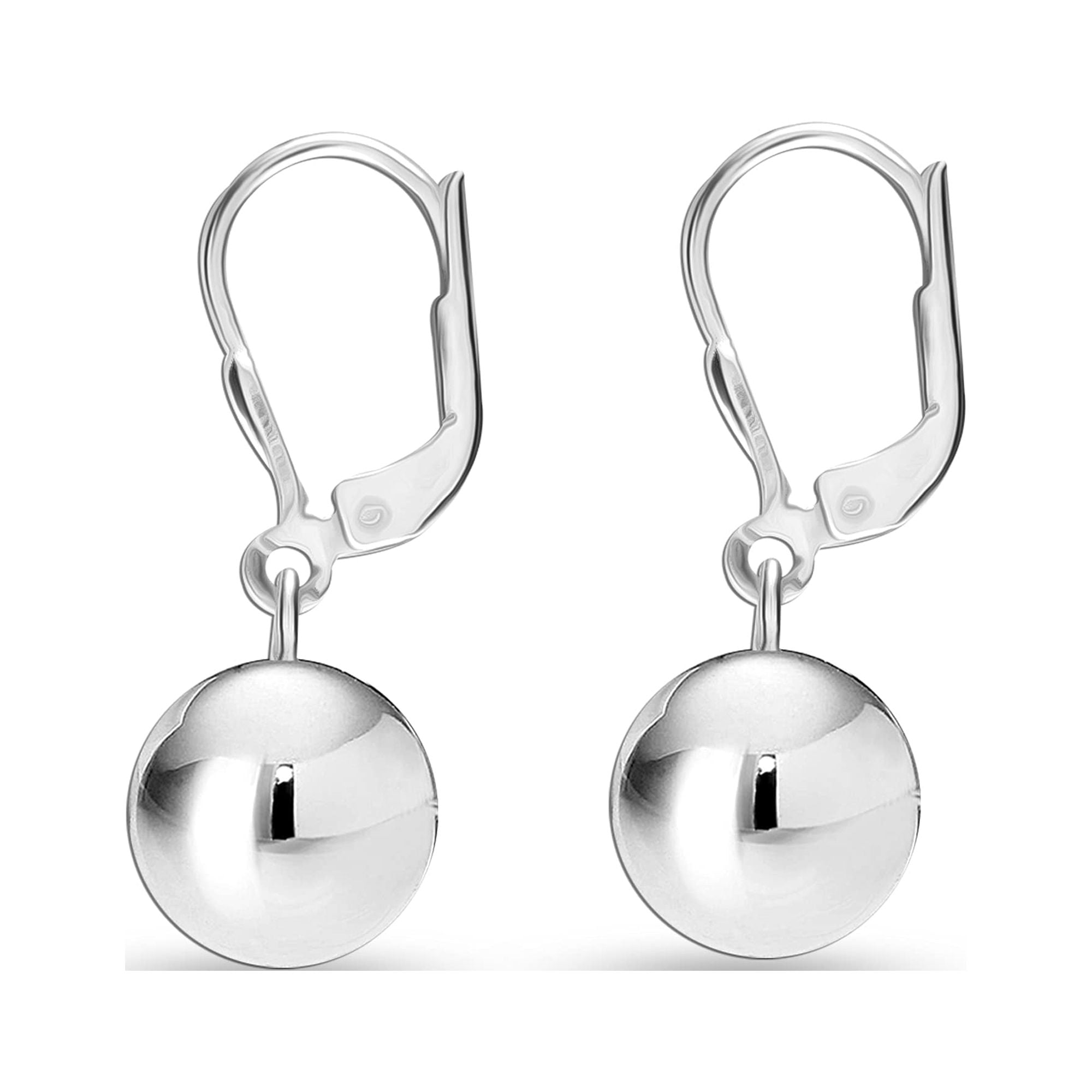 LeCalla 925 Sterling Silver Jewelry LightWeight Dangle Ball Drop
