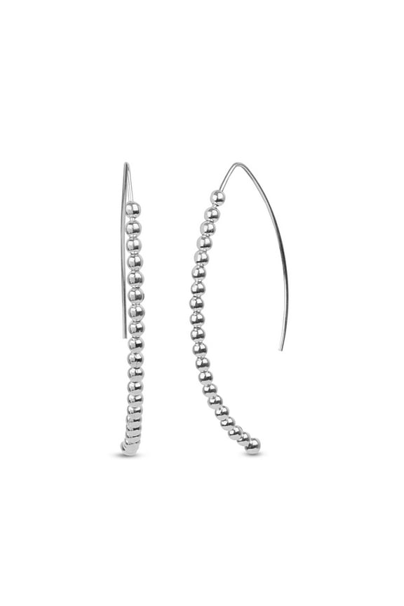 925 Sterling Silver Jewelry Wire Threader Earrings for Women and Teen 48MM