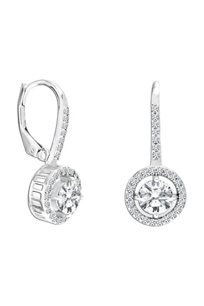 925 Sterling Silver Lever Back Cubic Zirconia Drop Dangle Earrings Jewelry for Mother Women and Teen 26MM