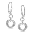 thumbnail image 1 of LeCalla 925 Sterling Silver Love Knot Drop Earrings | Classy Twist Knot Drop Dangle Earring, 1 of 6