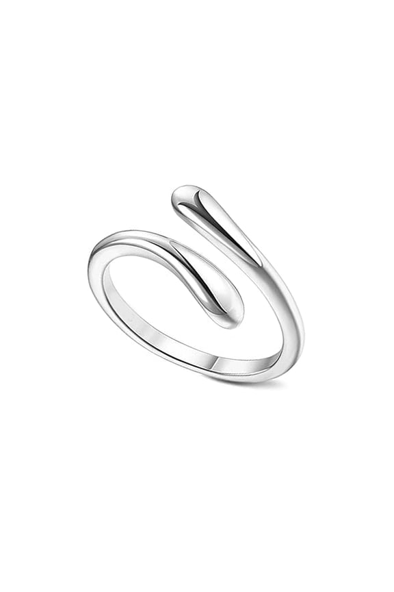 925 Sterling Silver Teardrop Toe Ring for Women | Minimalist Hypoallergenic Open Adjustable Band Ring | Summer Beach Bare Foot Jewelry