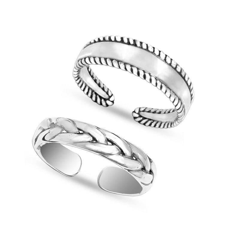 Adjustable toe rings sterling silver store