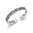 thumbnail image 1 of LeCalla 925 Sterling Silver Toe Rings for Women | Adjustable Antique Filigree Wave Ring, 1 of 7