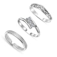 thumbnail image 1 of LeCalla 925 Sterling Silver Toe Rings for Women | Zirconia Cuff Band Toe Rings, 1 of 6
