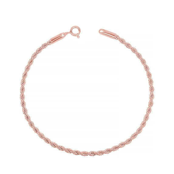 LeCalla 925 Sterling Silver Wave Ocean Sea Adjustable Anklet for Teen Women