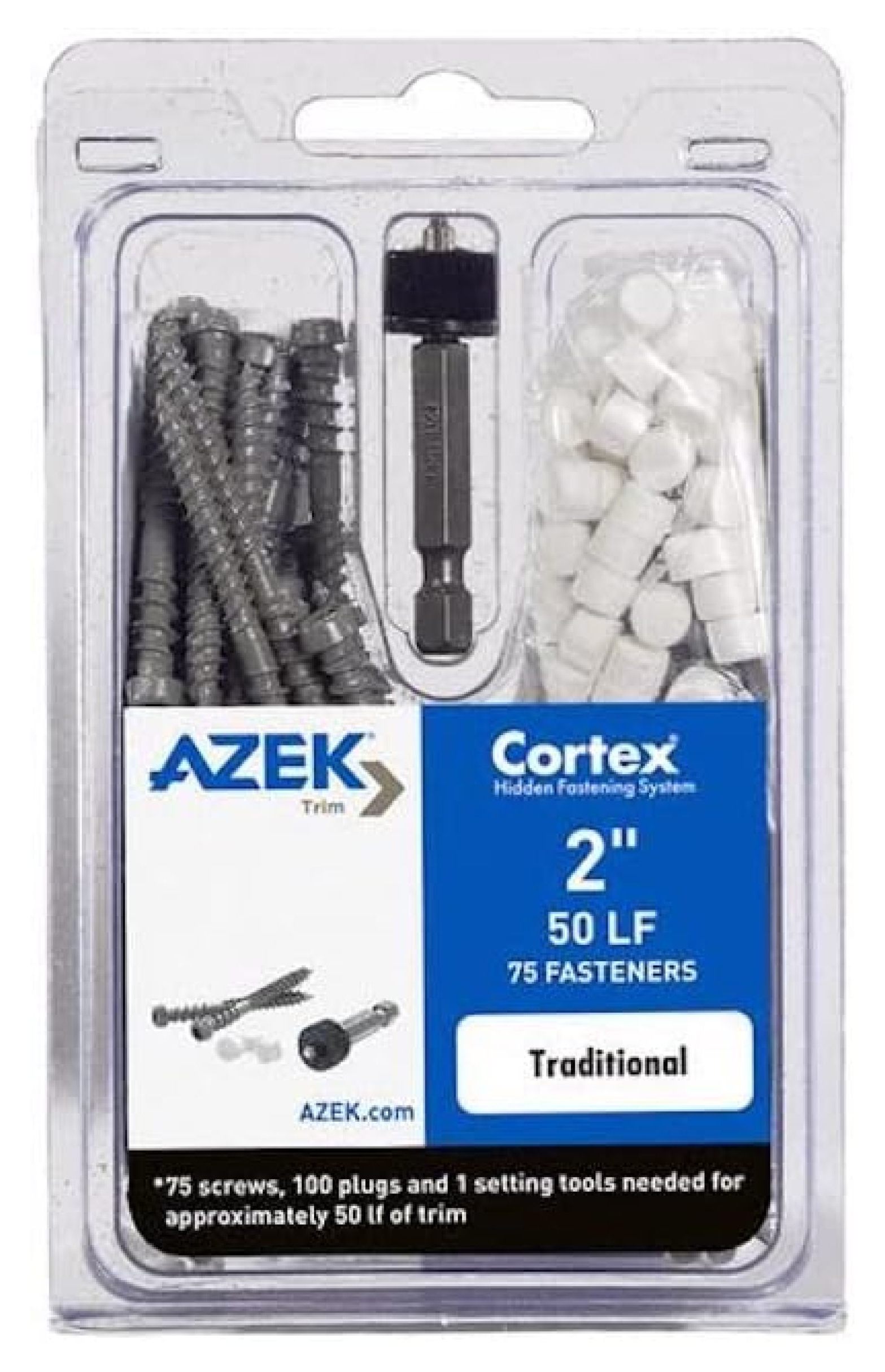 LeCeleBee Cortex Concealed Fastening System 50 lin ft with 2" Screws