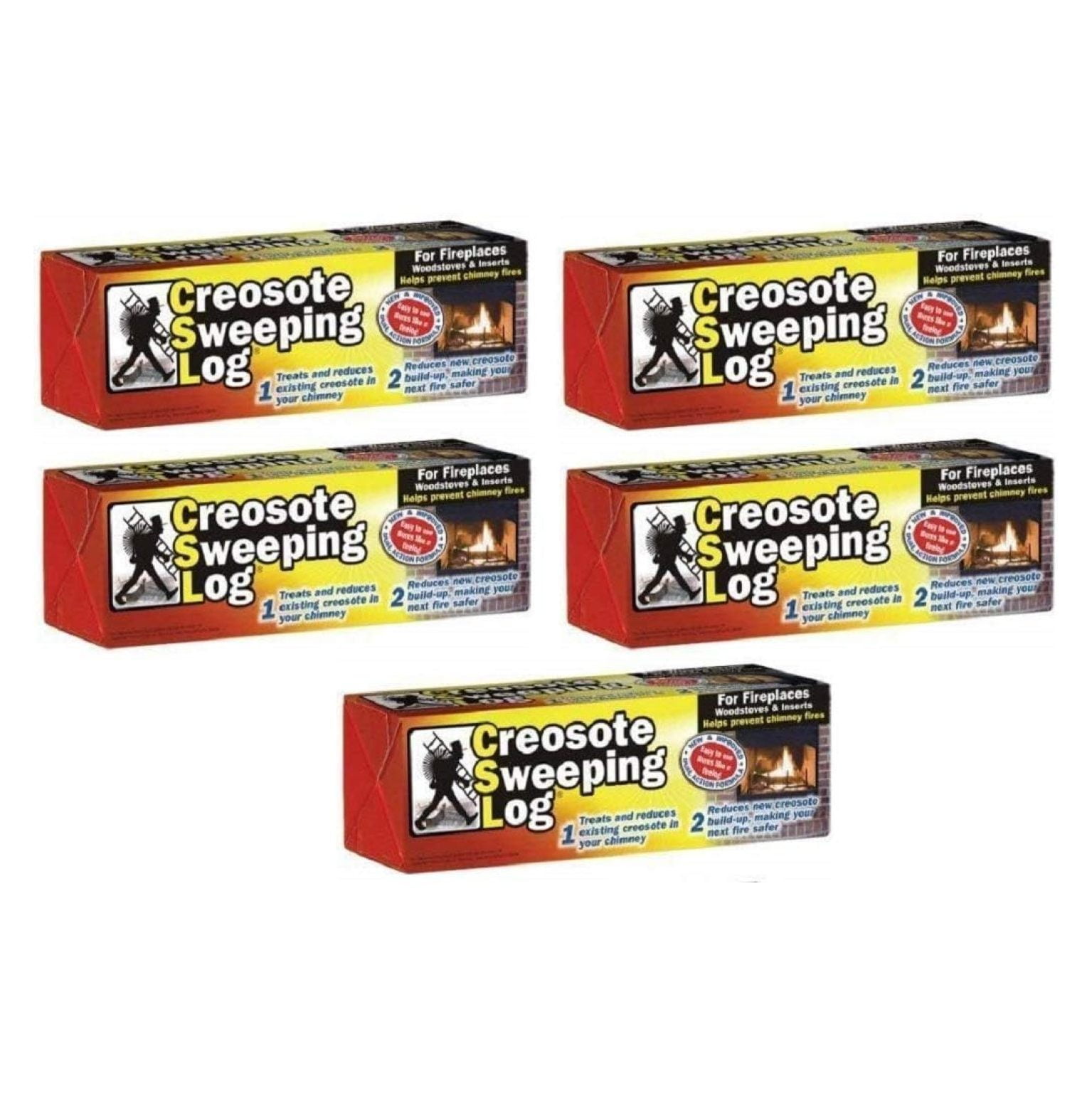 LeCeleBee Creosote Sweeping Log Chimney Cleaner Quantity 5