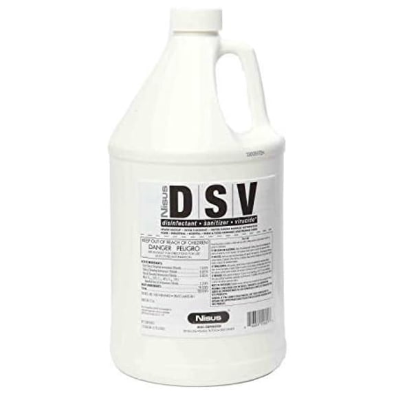 DSV Disinfectant Virucide Gallon, White, 128 Fl Oz