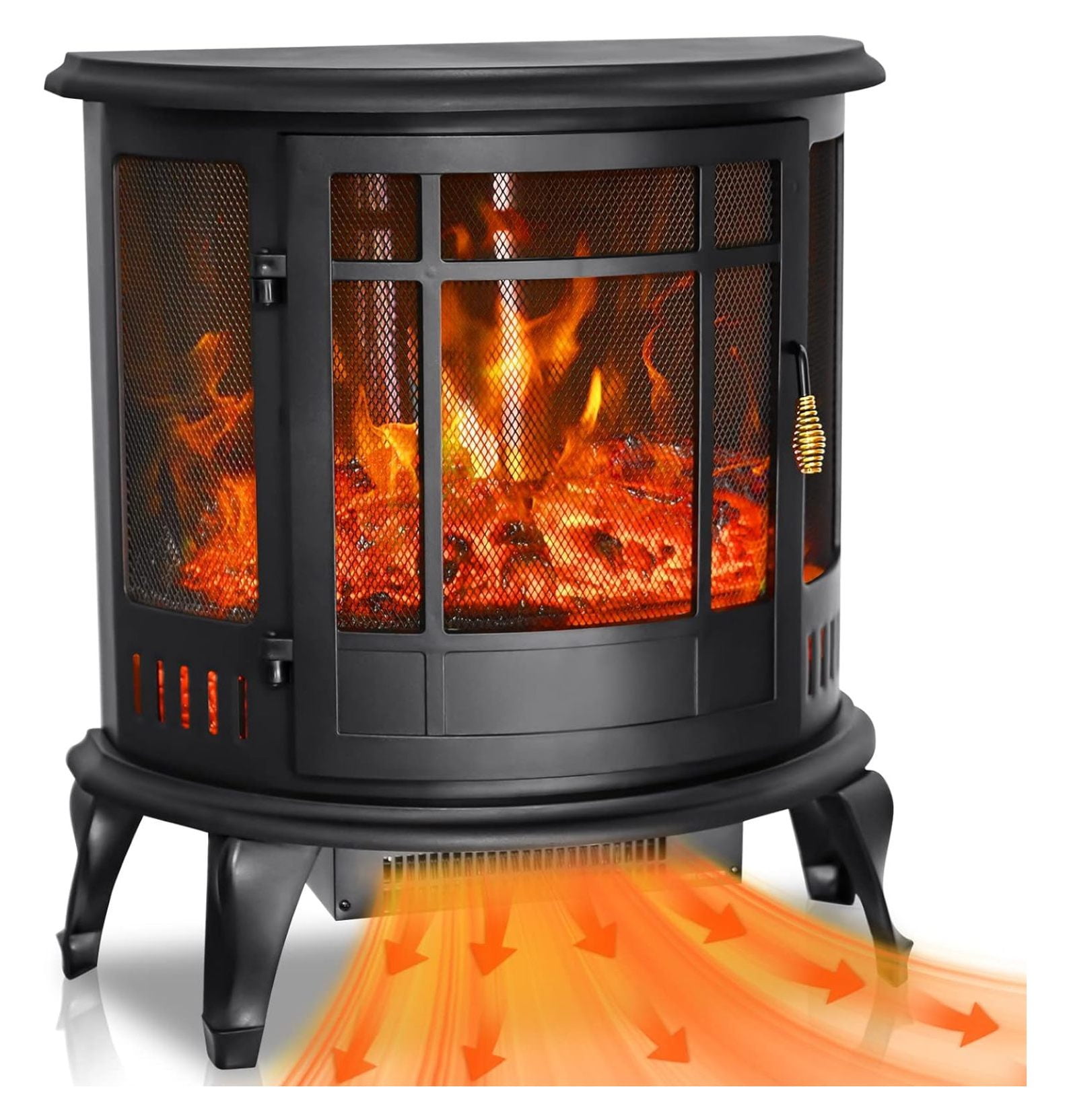 LeCeleBee Electric Fireplace, 27 Inch Fireplace Heater with Thermostat