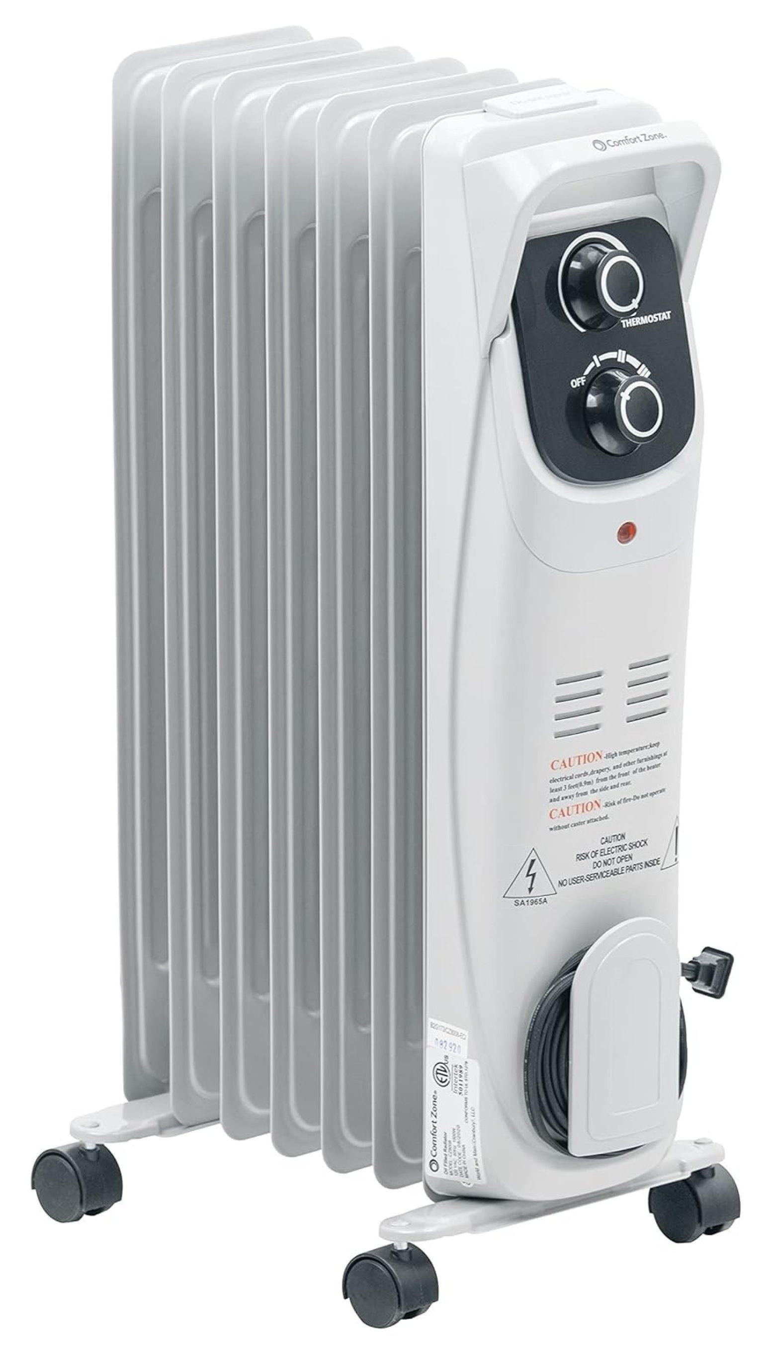 Space Heater With Thermostat And Auto Shut-off LeCeleBee White Electric 3 Speed Automatic Shutoff Radiator Space