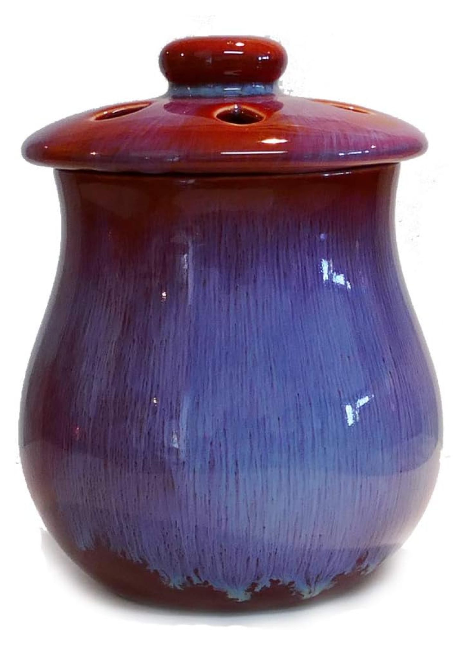 LeCeleBee Garlic Keeper, Garlic Clove Storage Container with Vented Lid