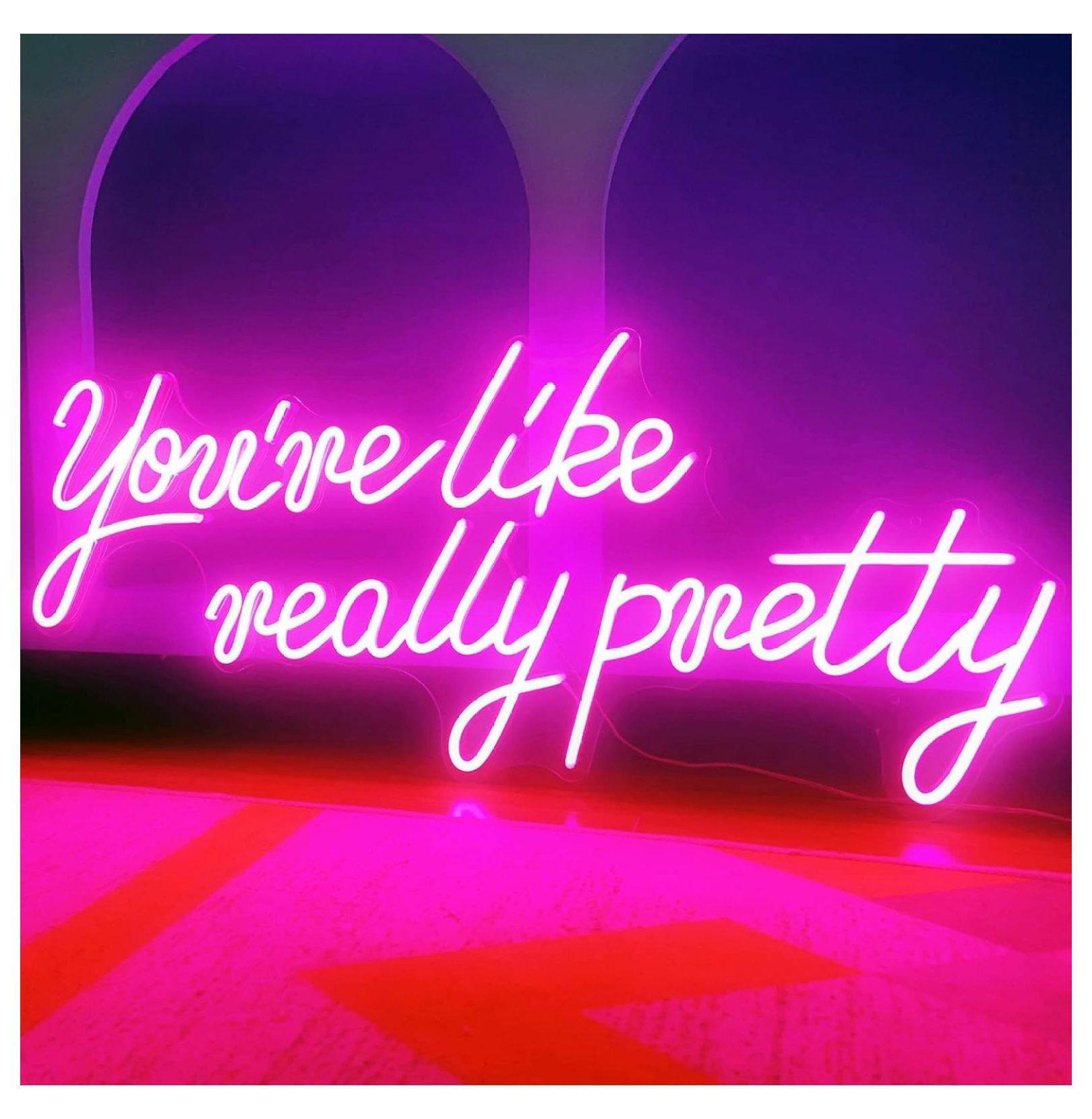 LeCeleBee Large LED Neon Sign for Wall Decor, 28 inches You're Like