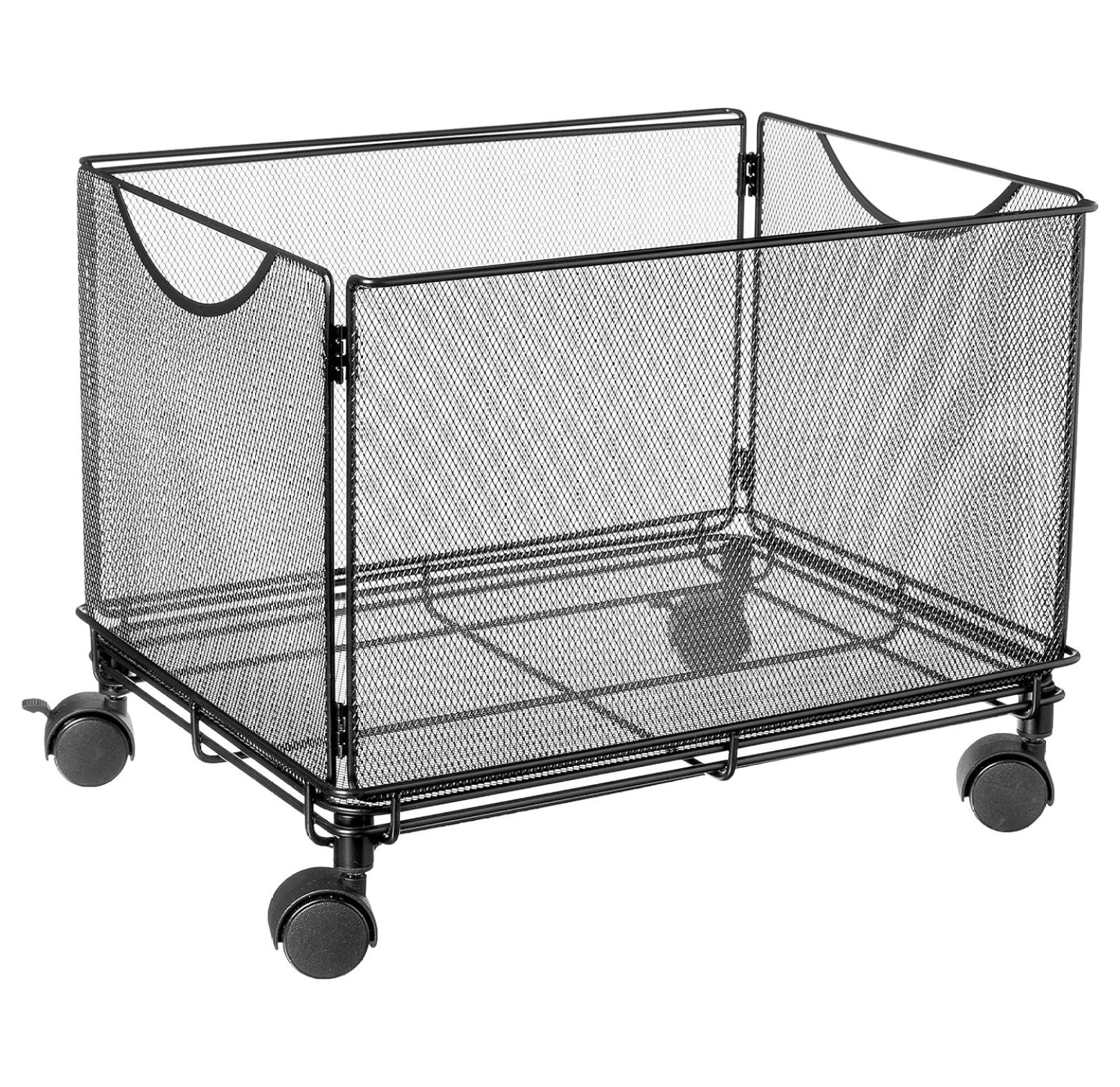 LeCeleBee Products 5211BL Onyx Mesh Rolling File Cube, Letter Size