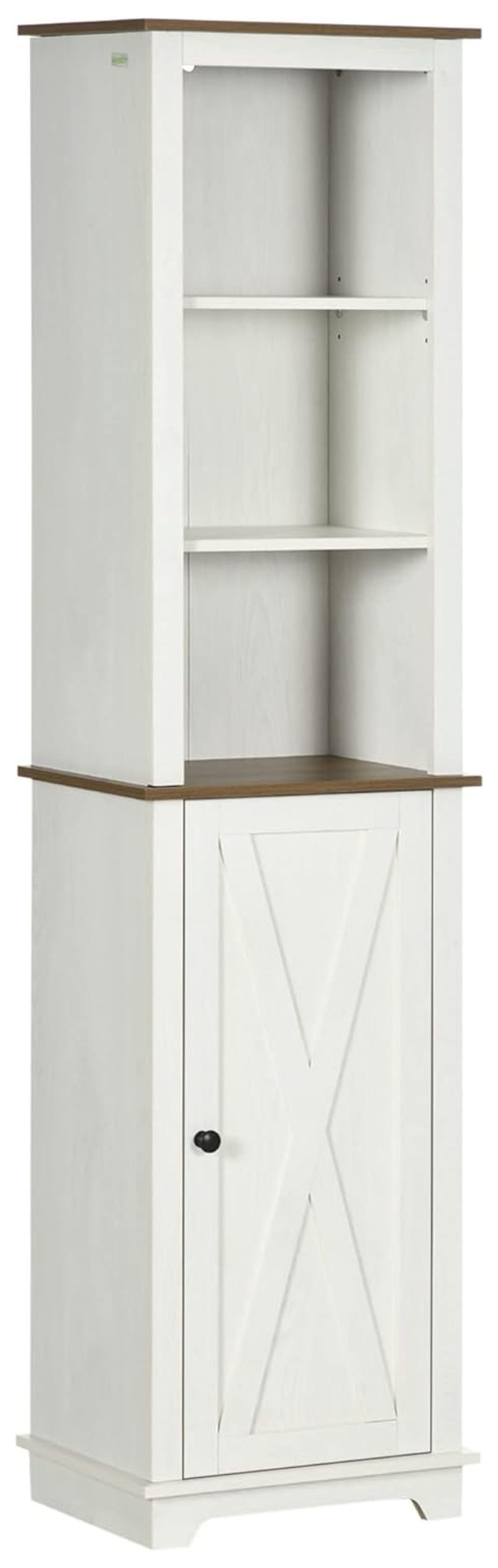 LeCeleBee Slim Bathroom Storage with Triple Open Shelves