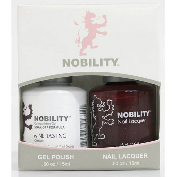 LeChat Nobility Gel Polish & Nail Lacquer Duo Set Wine Tasting - .5 oz / 15 ml