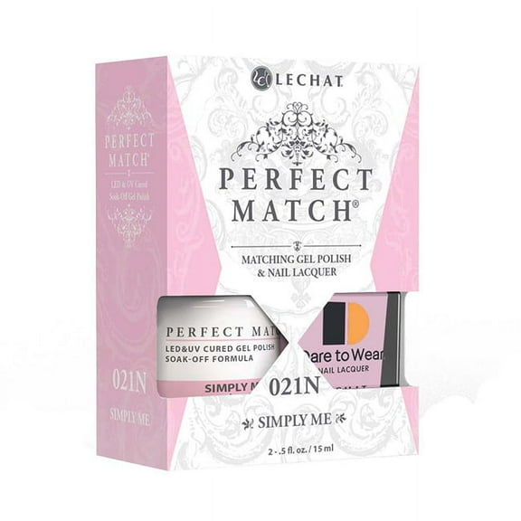 LeChat Perfect Match Gel Polish & Nail Lacquer Simply Me - .5oz