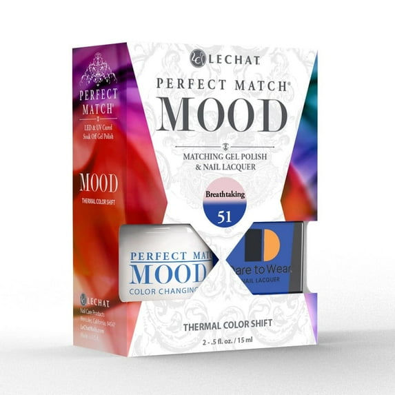 LeChat Perfect Match MOOD Changing Color Matching Set Gel+Lacquer PMMDS51 Breathtaking