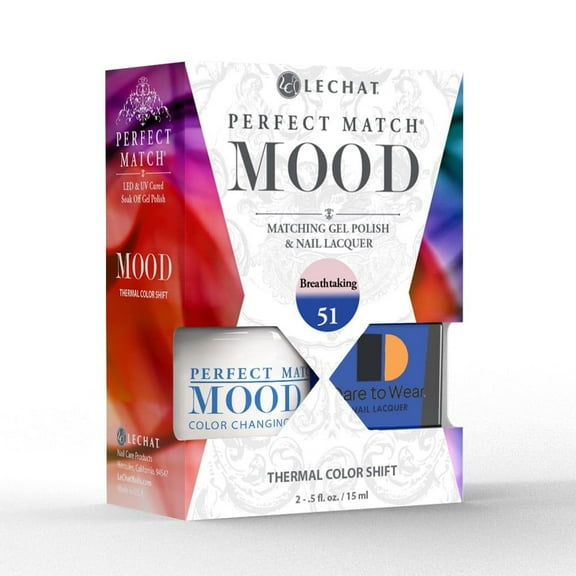 LeChat Perfect Match MOOD Changing Color Matching Set Gel+Lacquer PMMDS51 Breathtaking