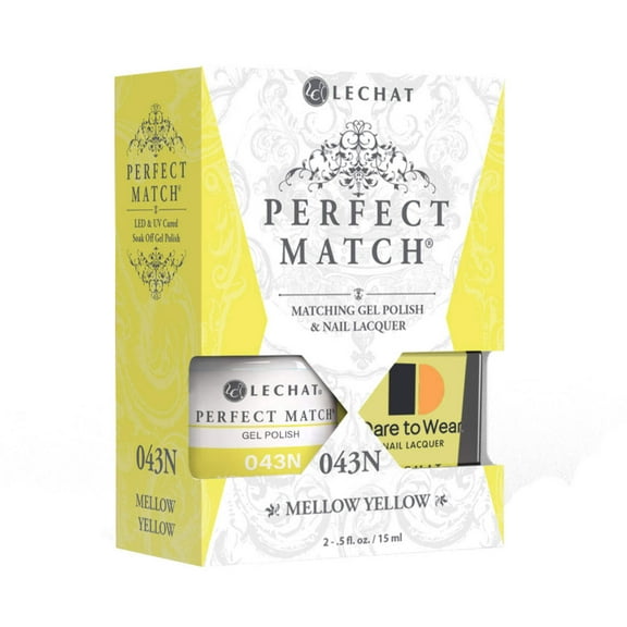 Lechat Perfect match Duo Gel  Lacquer Mellow Yellow PMS043N