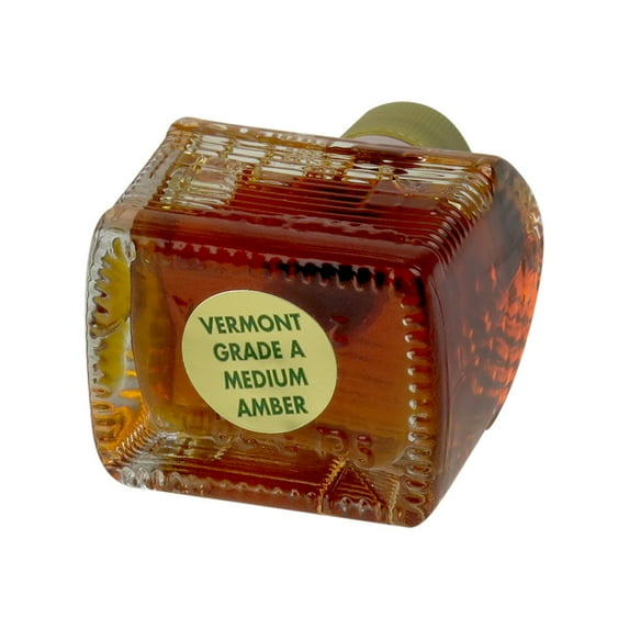 LeClair's Vermont Maple Syrup Grade A Medium Amber 1.7 fl oz Glass Cabin Bottle