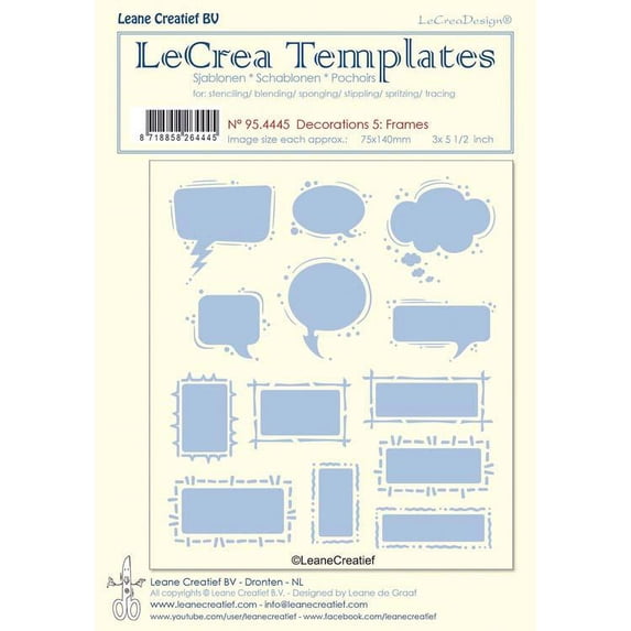 LeCrea Stencil Decorations 5. Frames