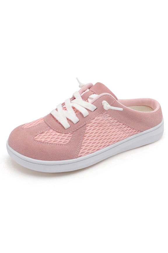 Women Wide Slip-on Shoes Breathable Walking Shoes with Removable Sole and Backless