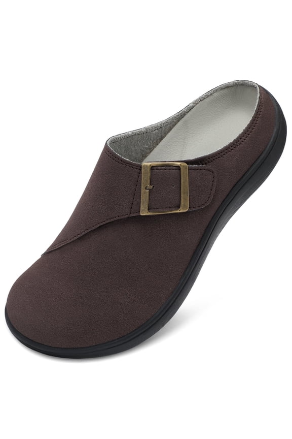 Womens Wide Width Suede Clogs & Mules Shoes