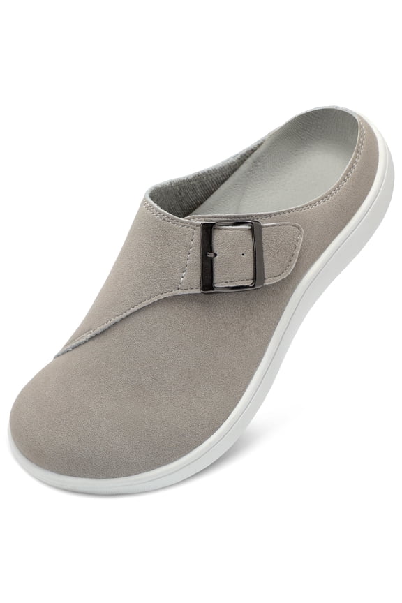 Womens Wide Width Suede Clogs & Mules Shoes