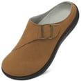 thumbnail image 1 of LeIsfIt Womens Wide Width Suede Clogs & Mules Shoes, 1 of 8