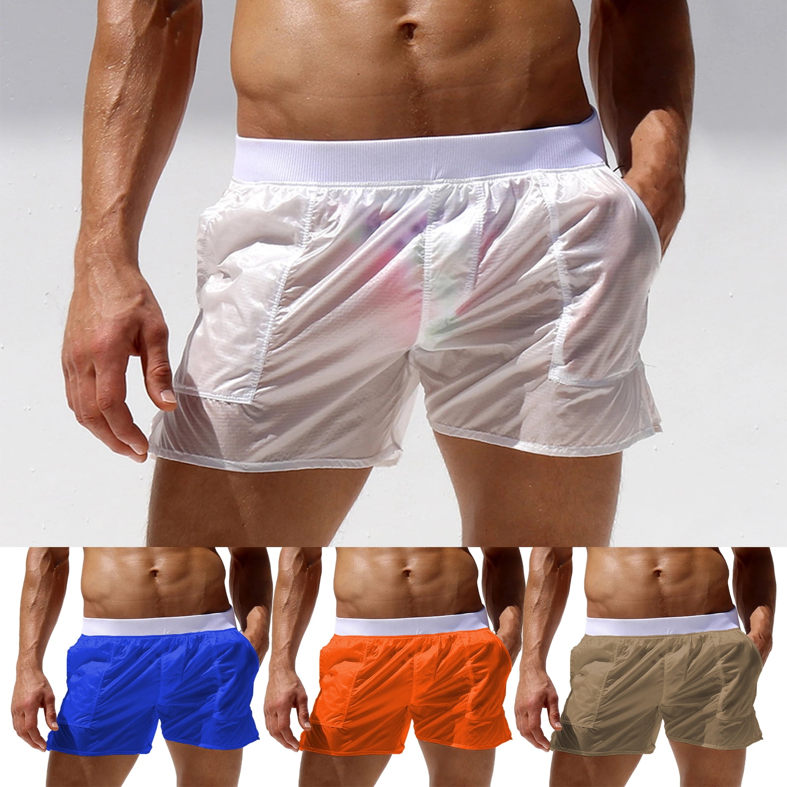 Mens see thru board shorts clearance