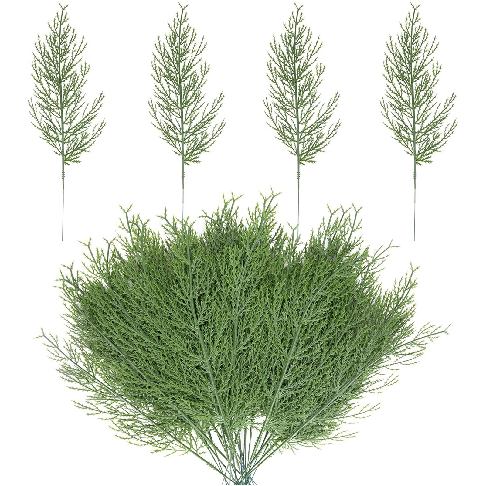 LeKY Faux Pine Branches 40pcs Realistic Artificial Pine Branches